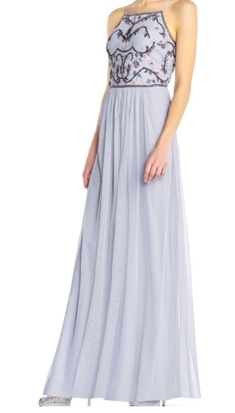 Adrianna Papell Dresses & Skirts - Adrianna Papell Serinity Tulle Halter Gown